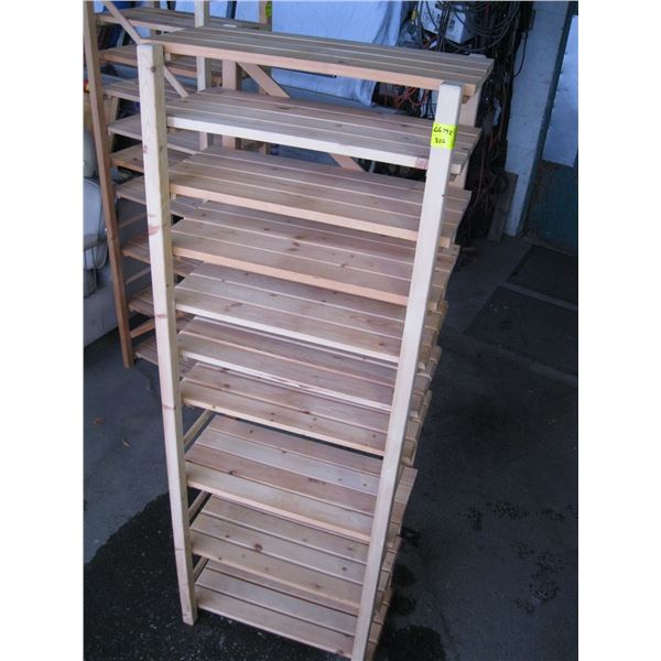 WOODEN SHELF UNIT