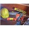 Image 1 : BLACK & DECKER HEDGE CUTTER, LEVELS, SAW, HARDHAT, ETC.