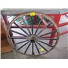 Image 1 : WOOD & METAL WAGON WHEEL