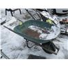 Image 1 : GREEN METAL WHEELBARROW