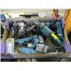 Image 1 : MISC. TOOLS, ANGLE GRINDER, HEAT GUN, JIGSAW, GLUE GUN, ETC.