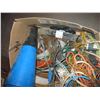 Image 2 : BOX OF MISC. EXTENSION CORDS, ROPES, CABLE, ETC.