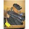 Image 1 : BOX OF MISC. GLOVES, HATS, BELT, ETC.