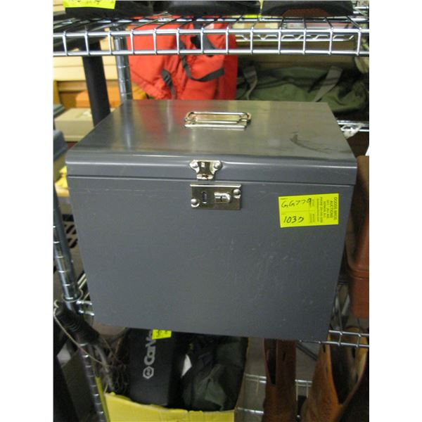 METAL STORAGE FILE BOX