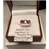 Image 1 : LADIES 14KT AMETHYST & DIAMOND (.52cts) RING (DIAMOND CHIPPED) - W/A - $2,305. - SZ 6.5