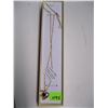 Image 2 : LADIES 14KT HEART NECKLACE & 1 SMALL DIAMOND - 20" CHAIN - 5.25 G