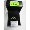 Image 2 : LADIES 10KT BLUE SAPPHIRE & DIAMOND RING - SZ 7.5