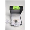 Image 2 : LADIES 14KT DIAMOND & EMERALD RING - w/A - $4,165. - SZ 6.5