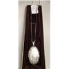 Image 1 : STERLING SILVER (.925) LARGE LOCKET 23" NECKLACE - 22 G