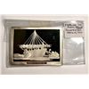 Image 1 : STERLING SILVER (.925) 3.5oz PROOF BAR - 'PHOENICIAN TRADING SHIP'