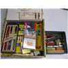 Image 1 : BOX OF INK PENS W/CARTRIDGES, WAX, STAMPS, ETC.