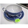 Image 1 : BLUE WILLOW ORIENTAL STYLE FINE CHINA TEA CUP & SAUCER