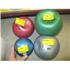 Image 1 : 4 WEIGHTED EXERCISE BALLS