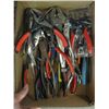 Image 2 : BOX OF ASST. PLIERS, ETC.