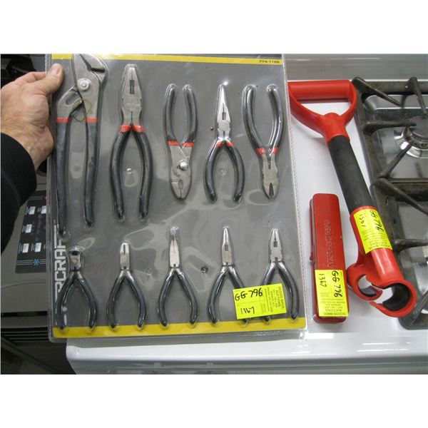 PLIER & WRENCH SET, EXTENSION HANDLE & NUT DRIVER