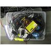 Image 1 : BIN OF MISC. ELECTRONIC WIRES, ETC.