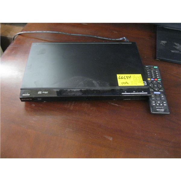 SONY DVD PLAYER W/REMOTE