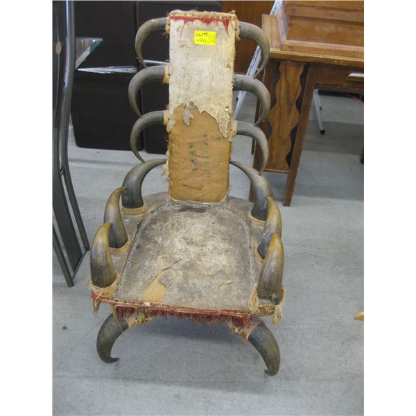 ANTIQUE HORN CHAIR