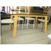 Image 3 : GLASS TOP DINING TABLE W/6 CHAIRS