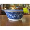 Image 2 : DECORATIVE ANTIQUE BLUE & WHITE POTTERY BOWL