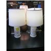 Image 1 : PAIR OF CERAMIC BASE LAMPS