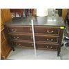 Image 1 : 3 DRAWER MAHOGANY DRESSER W/HEAVY MARBLE TOP