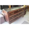 Image 3 : 3 DRAWER MAHOGANY DRESSER W/HEAVY MARBLE TOP