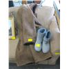 Image 1 : PAIR OF BINDOON BOOTS & WOOL LONG JACKET