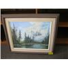 Image 1 : ORIGINAL OIL PAINTING OF VICTORIA LAKE BY ELENA TREVANUT