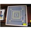 Image 1 : FRAMED KNITTED/CROCHETED SQUARE