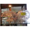 Image 1 : 2 CRYSTAL VASES, 1 SLIGHT DAMAGE