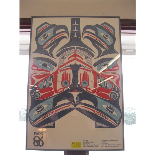 FRAMED EXPO '86 POSTER BY ROBERT DAVIDSON