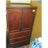 Image 1 : MATCHING PINE CHEST W/3 DRAWERS & 2 DOORS