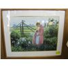 Image 1 : FRAMED PRINT OF THE MOTHER & CHILD IN FIELD