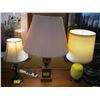 Image 1 : 3 LAMPS, WOOD BASE, CERAMIC BASE & METAL BASE