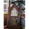 Image 1 : WOOD CASED MANTLE CLOCK W/PENDALUM