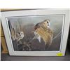 Image 1 : NUMBERED PRINT OF THE OWLS BY JOHN SALSNEK, SIGNED NUMBERED 49/150