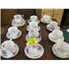 Image 1 : APPROX. 19 TEACUPS & SAUCERS