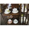 Image 2 : 2 SHELVES OF TEACUPS & SAUCERS