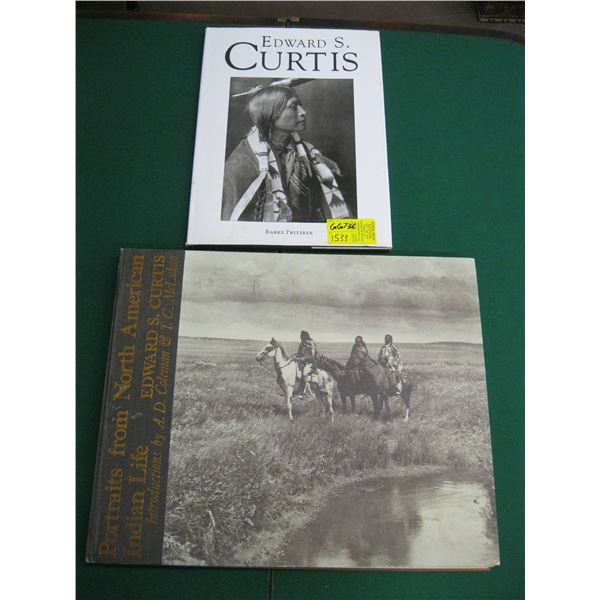 2 COFFEE TABLE BOOKS, "PORTRAITS FROM NORTH AMERICA" & "EDWARD CURTIS"