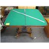 Image 1 : ANTIQUE FOLDING TOP GAMES TABLE W/BRASS COVERED FEET
