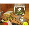 Image 2 : 2 LIDDED WOOD CONTAINERS