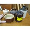 Image 1 : 5 PIECES OF POTTERY, JUG, BOWLS, ETC.