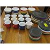 Image 2 : LG. SET OF COLORFUL EMILE HENRY FRANCE DISHWARE