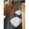 Image 3 : TEAK DINING TABLE W/6 CHAIRS