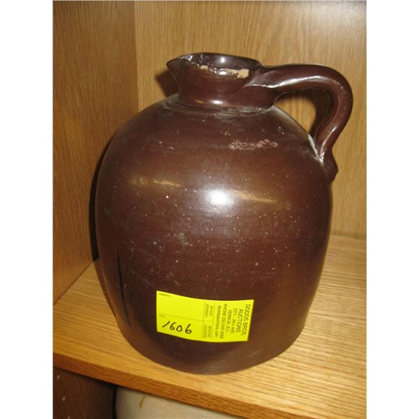 BROWN CROCKERY JUG