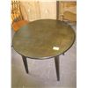 Image 1 : DROPLEAF ROUND WOODEN DINETTE TABLE
