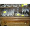 Image 1 : CRYSTAL GLASSES, DECANTED, FLUTED WINEGLASSES, ETC.