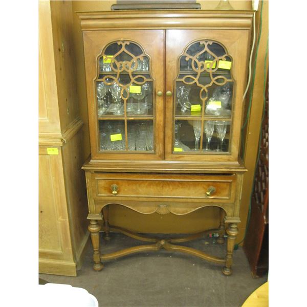 ANTIQUE GLASSDOOR CHINA CABINET