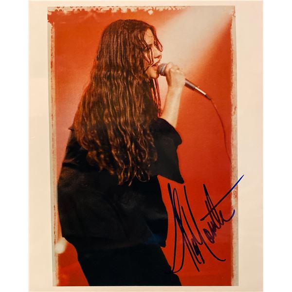 Alanis Morissette signed photo